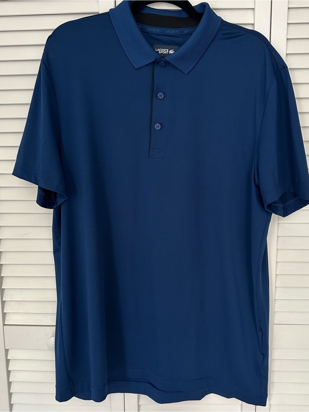EUC Lacoste Sport Men’s Blue Polyester Polo Size XL